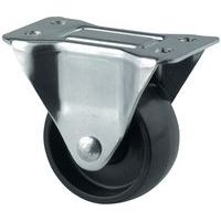 Rotella con piastrina in polipropilene e montatura in acciaio