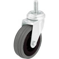 Rotella girevole con fissaggio ad asta filettata M10 x 30 mm - Portata da 40 a 70 kg