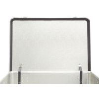 coperchio bloccato da 2 cinghie