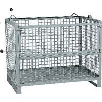 Cassa-pallet impilabile - A griglia - Su piedi