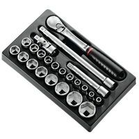 Modulo chiavi a bussola 1/2'' esagonali metriche - MOD.SL161-36