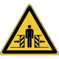 Cartello di pericolo - Pericolo di schiacciamento - Rigide