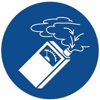 Cartello di obbligo - Usare i rilevatori di gas - Alluminio