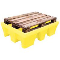 possibilità di appoggiare un pallet a norma europea sul pallet da 240 L