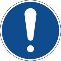 Cartello di obbligo - Obbligo generale - Alluminio