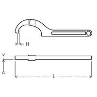 A: spessoreH: altezza pernoL: lunghezza