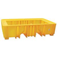 Vasca di contenimento autoportante per 2 IBC 1238 L