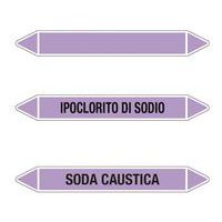 Etichette per tubazioni - Viola 350 x 50 mm