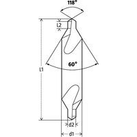 d1: Ø totaled2: Ø puntaL1: lunghezzaL2: lunghezza utile