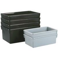 PME - Organizer per camion con coperchio/manico in plastica, AST40CBCN, Nero classico., M