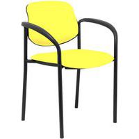 Sedia da riunione Villalgordo, similpelle, braccioli - Piqueras y crespo