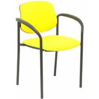 Sedia da riunione Villalgordo in tessuto con braccioli - Piqueras y crespo