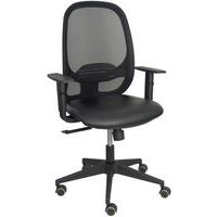 Sedia da ufficio Cilanco braccio regolabile in similpelle - Piqueras y crespo