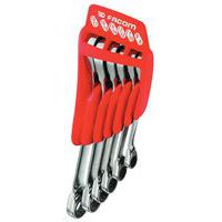 Set di 6 chiavi poligonali a cricchetto