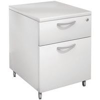 Cassettiera mobile, Materiale: Melaminico, Altezza totale: 60 cm, N. di cassetti: 2, Larghezza totale: 42 cm