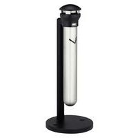 Posacenere su piede Infinity nero acciaio con capacità di 1500 mozziconi - Rubbermaid