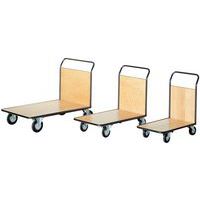 Carrello in acciaio - 1 sponda fissa - Portata da 200 kg a 500 kg