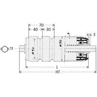 - H: lunghezza rotolo- L: lunghezza utile