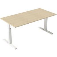 Scrivania dritta con manovella e gambe a T - Kelli