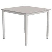 Scrivania dritta Combi-Classic - Grigio - Base regolabile