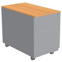 Cassettiera mobile Combi-Classic - Alluminio