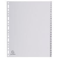Intercalari numerati pp grigio 31 posizioni - A4 maxi