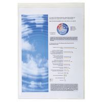 Confezione da 10 custodie protettive formato singolo, pvc liscio 15/100 A4