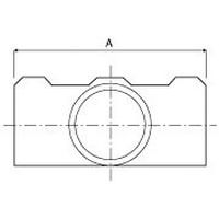 Dimensioni del tubo	AØ 27 mm 	88Ø 42 mm 	120Ø 48 mm 	136