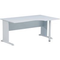 Scrivania compatta con base a L