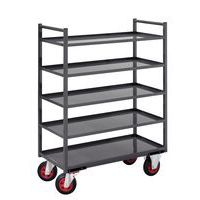 Carrello di servizio in metallo - 5 ripiani - Portata 400 kg