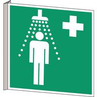 Cartello di evacuazione-emergenza - Doccia di sicurezza - Rigido