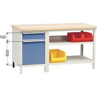 2 ripiani + 1 cassetto + 1 anta