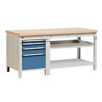 Banco Function 175 con cassetti e ripiani