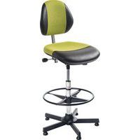 Sedia da officina DUO - Similpelle e tessuto 3D - Alta - Global Professional Seating