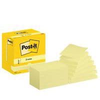 Post-it® Z-Note 76 x 127 mm, 12 blocchetti giallo - Post-it®