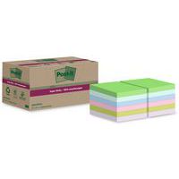 Post-it Super Sticky in carta riciclata 47,6x47,6 mm 12 blocchetti assortiti