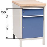 Banco senza piano - Modul 52 - Con anta e cassetto