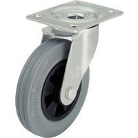 Rotella girevole con piastrina - Portata da 50 a 205 kg - Grigia