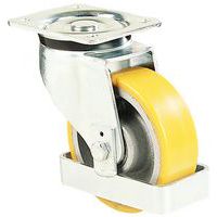 Rotella con piastrina - Portata da 550 a 700 kg - Con parapiedi