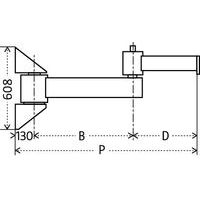 gru a pareteP = portata