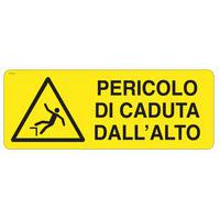 Cartello di pericolo - Pericolo di caduta dall'alto