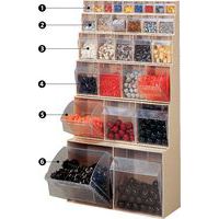 apertura a ribalta1 - 9 cassetti2 - 6 cassetti3 - 5 cassetti4 - 4 cassetti5 - 3 cassetti6 - 2 cassetti