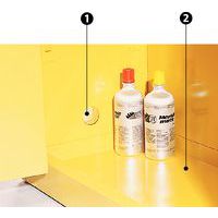 1 - Apertura di ventilazione2 - Contenitore di ritenzione