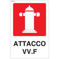 Cartello antincendio - Attacco per vigili del fuoco