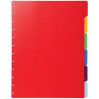 Intercalari in polipropilene colorato per portalistini ad anelli