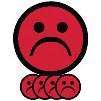 Kit di 5 magneti rossi con emoji - Smit Visual