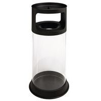 Posacenere/cestino ignifugo con posacenere trasparente 80 L