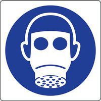 Cartello di obbligo - E' obbligatorio indossare il respiratore