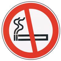 Cartello di divieto, Adesivo: si, Rigido: no, Norma ISO 7010: si, Materiale: Poliestere, Pannello