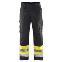 Pantaloni ad alta visibilità nero/giallo fluorescente